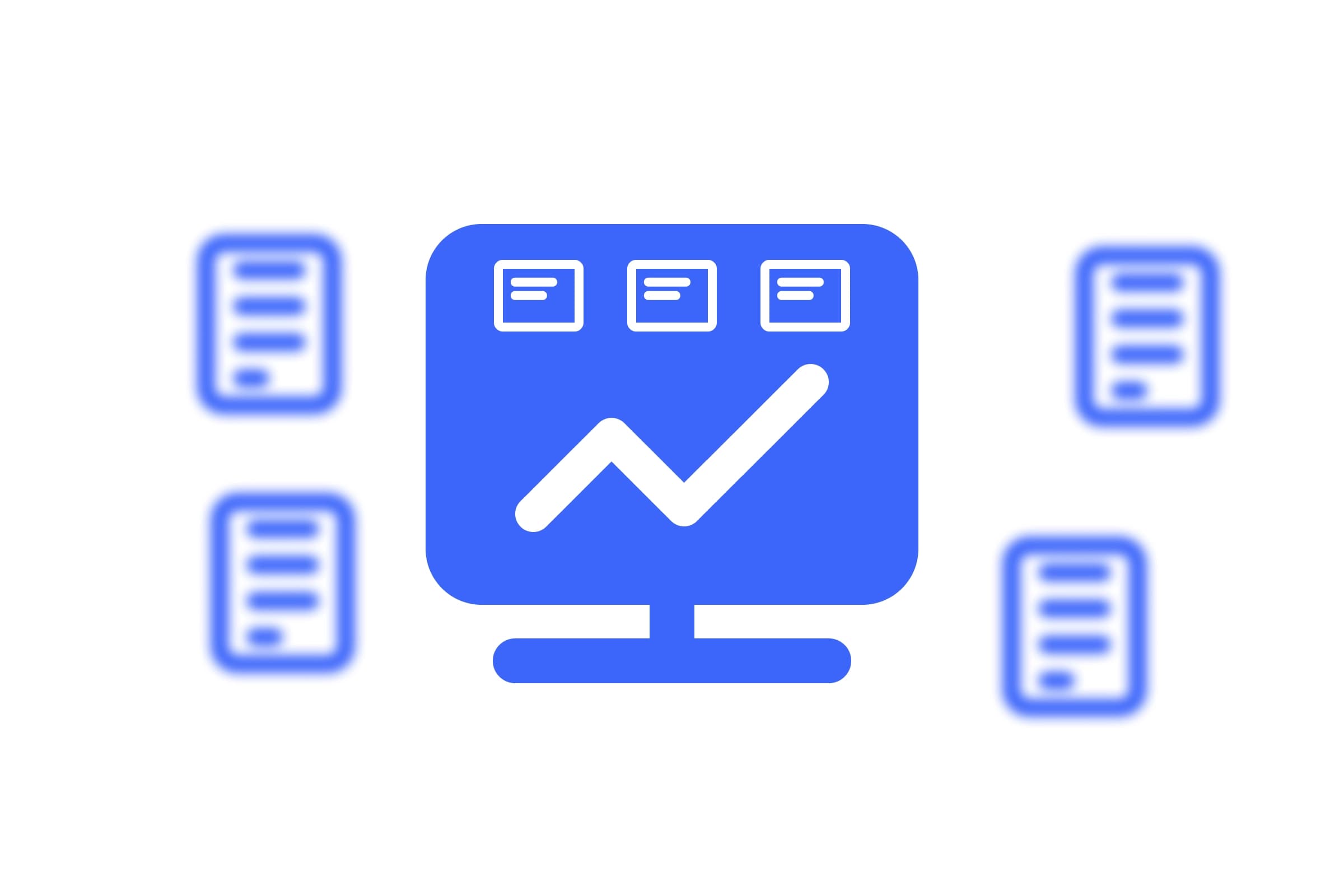 Illustratie met een dashboard en documenten
