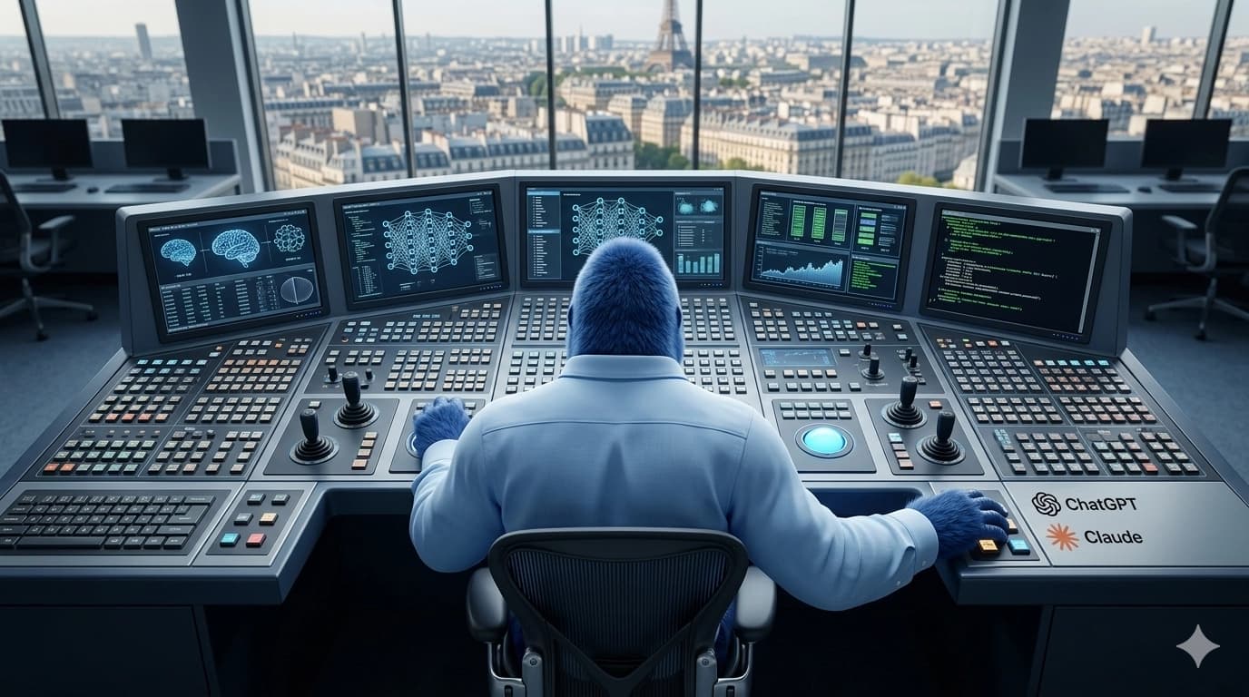 picture of blue gorilla Claude vs ChatGPT