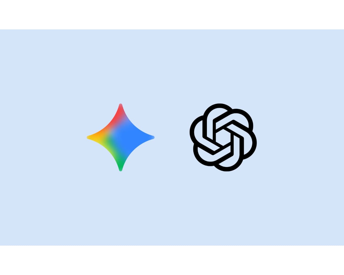 Logo Gemini en logo ChatGPT